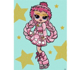 Картина за номерами зі стразами "L.O.L. Surprise! O.M.G. Fashion show La Rose" 30х40 см