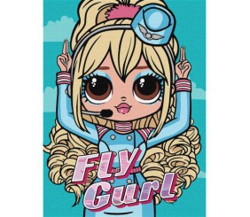 Картина за номерами з фарбами металік "L.O.L. Surprise! O.M.G. World Travel. Fly Gurl" 30х40 см
