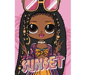 Картина за номерами з фарбами металік "L.O.L. Surprise! O.M.G. World Travel. Sunset" 30х40 см