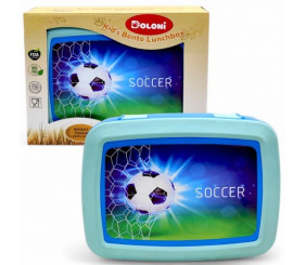 Ланч-бокс, біопластик, 3 секції (блакитний)