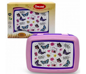 Ланч-бокс, біопластик, 3 секції (фіолетовий)