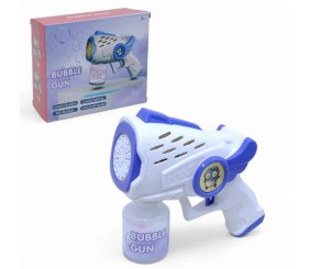 Пістолет з мильними бульбашками, на батарейках (фіолетовий)