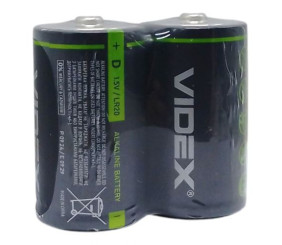 LR2O/D Батарейки Videx лужні 2 штуки