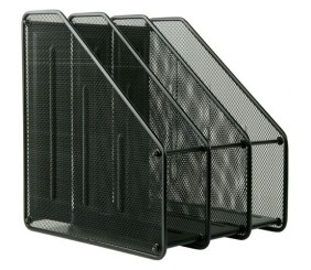 Лоток вертикальний 3-в-1, металевий, чорний