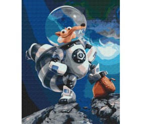 Картина по номерах "Льодовиковий період. Білка Скрат" 40х50 см