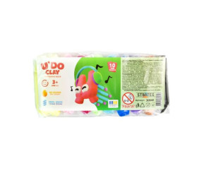 Набір для творчості (повітряний пластилін) "UʼDO Clay. 10 кольорів"