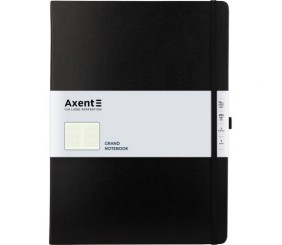 Книга записна Partner Grand, 210*295, 100 арк, кліт, чорна