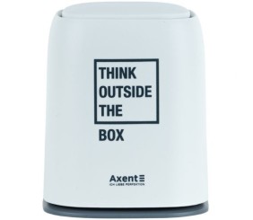 Настільний контейнер для сміття, прямокутний, білий