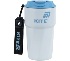 Термокружка  450 мл, сіро-блакитна