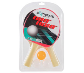 Набiр для настiльного тенiсу (2 ракетки, 3 мʼячики)