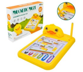 Магнітний лабіринт "Миле каченя", дошка, кульки, сортер