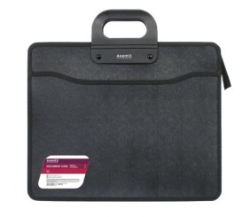 Портфель В4 на блискавці, на 3 відділення, чорний