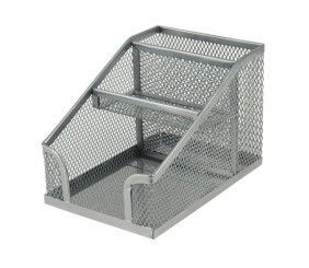 Підставка-органайзер 100x143x100мм метал., срібл