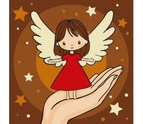 Картина за номерами "Долоня дива" 25х25 см