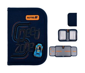 Пенал Kite 1 від., 2 відв., без наповнення 622 Speed Zone