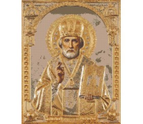Алмазна мозаїка "Микола Чудотворець" 40х50 см