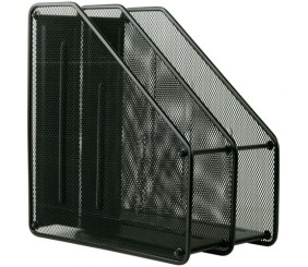 Лоток вертикальний 2-в-1, металевий, чорний