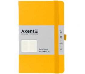 Книга записна Partner, 125*195, 96арк, кліт, жовта
