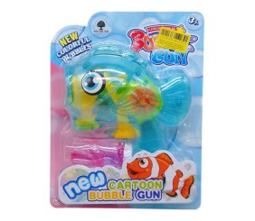 Пістолет з мильними бульбашками "Рибка" механічний (синій)