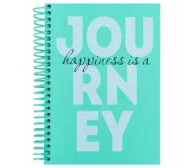 Блокнот на спіралі тверда обкл., А5, 120 арк.,кл., Journey