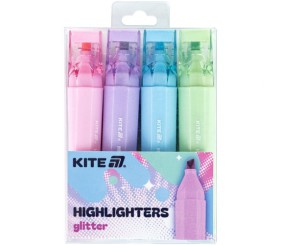 Маркер Highlighter, Kite Creative Glitter, набір 4-х