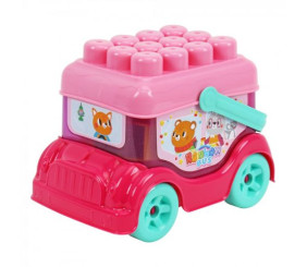 Іграшка "Автобус-конструктор", рожевий