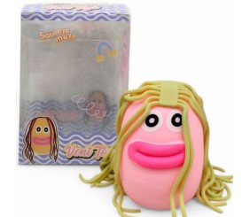 Антистрес піна "Губастий волосатик" (зелене волосся)