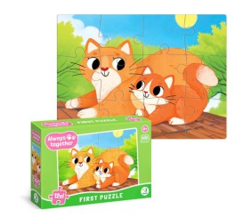 Пазл «Завжди разом. Котики» 12 елементів