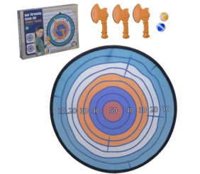 Дартс "Axe Throwing" 2 мʼячика, 3 сокири, 56 см, на липучках