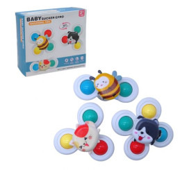 Брязкальце-спінер "Тваринки", 3 іграшки