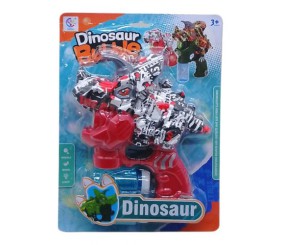 Мильні бульбашки "Динозавр трицератопс", пістолет на батарейках