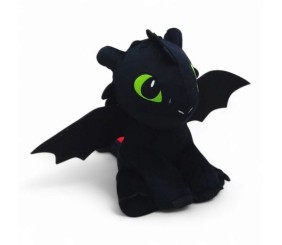 Мʼяка іграшка "Нічна лють Беззубик - Як приборкати дракона" 30 см