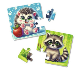 М’які максі пазли “Єнотик та їжачок" (2 пазла)