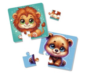 М’які максі пазли “Левеня і ведмежатко" (2 пазла)