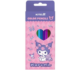 Олівці кольорові тригранні, 12 шт. аніме Куромі