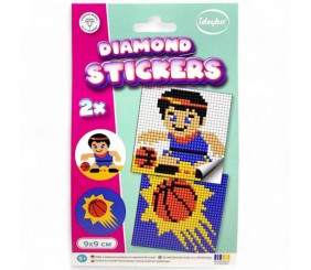 Набір з алмазною мозаїкою на самоклеючій основі "Баскетбол" 9x9 см