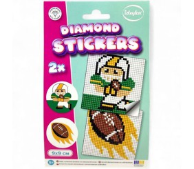 Набір з алмазною мозаїкою на самоклеючій основі "Американський футбол" 9x9 см