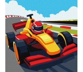 Картина за номерами "Яскраві перегони" 30х30 см