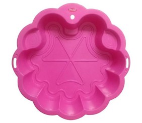 Пісочниця-басейн "Квітка" 81 х 81 х 20 см (рожева)