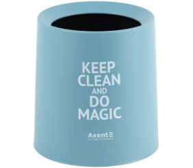 Настільний контейнер для сміття, круглий, блакитний