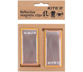 Набір магнітних кліпс світловідбиваючих, персикові