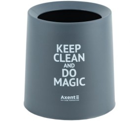 Настільний контейнер для сміття, круглий, сірий