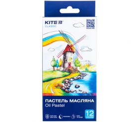 Пастель масляна, 12 кольорів Kite Classic