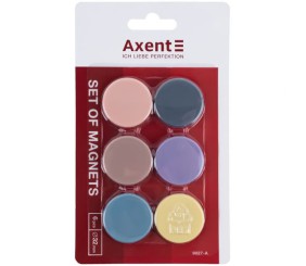 Набір магнітів 32 мм,  6 шт., Morandi