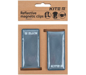 Набір магнітних кліпс світловідбиваючих, темно-сірі