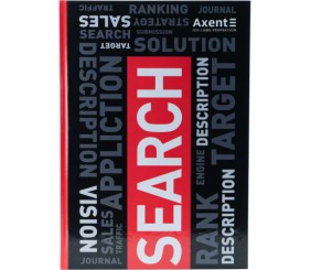 Книга записна А4, 80 арк., кл.,Colors, червона