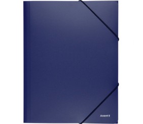 Папка на гумках, А4, синя