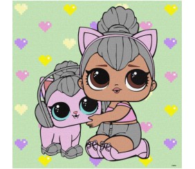 Картина за номерами "L. O. L. Surprise! TroopSurprise Kitty Queen With Kitty" 40х40 см