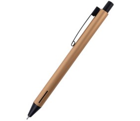 Ручка масляна автоматична Prime, корпус золотий, синя