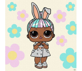 Картина за номерами з фарбами металік "L.O.L. Surprise! Spring Bling Carats" 40х40 см